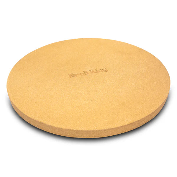 Broil King Pizza Stone on white background.