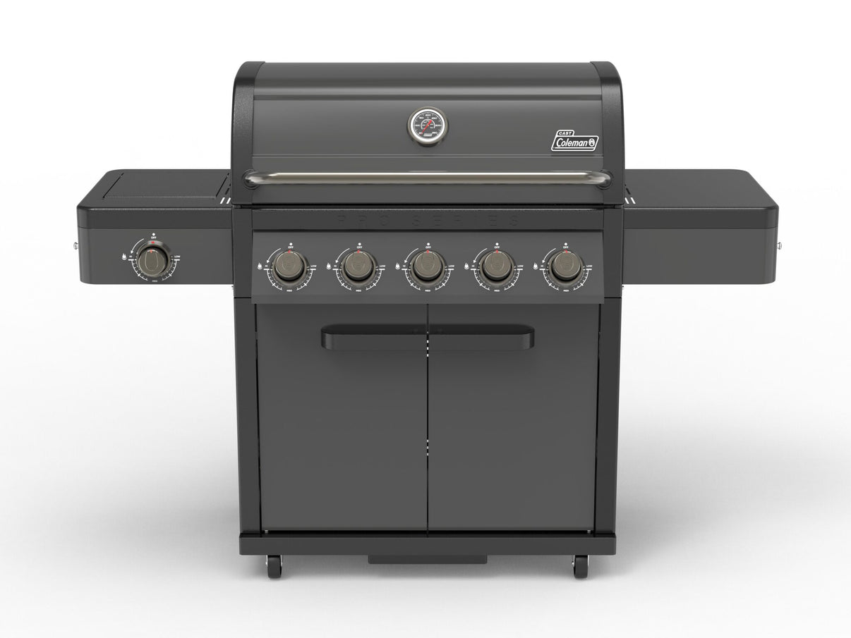 Coleman Pro Series 5 Burner BBQ on Cart Matte Black