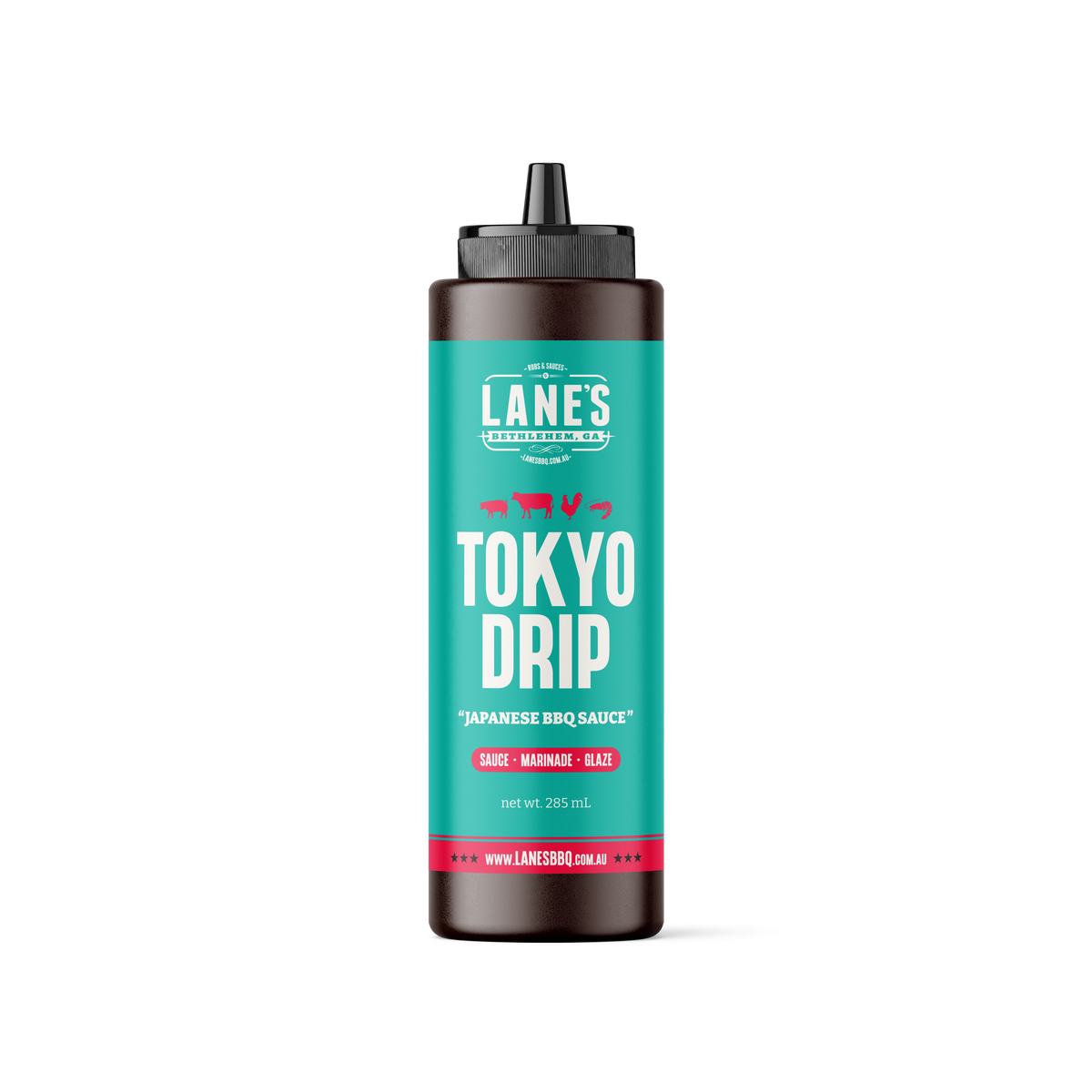 Lane's BBQ Tokyo Drip Sauce Small 285 mL squeezy bottle
