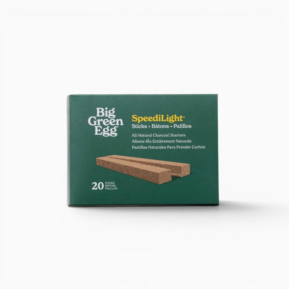 Big Green Egg SpeediLight Sticks 20 pack box of natural charcoal starters